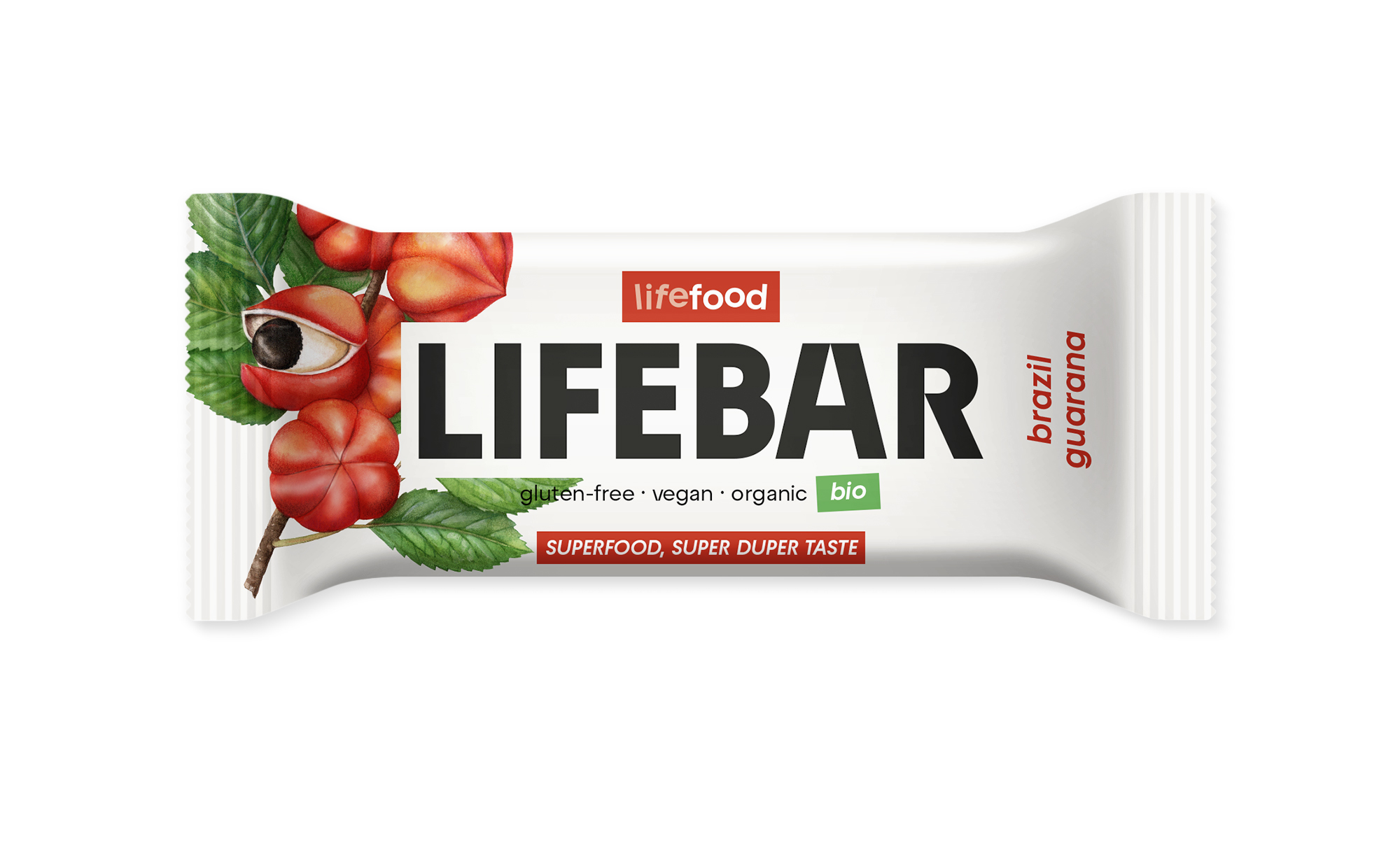Lifefood Lifebar brazil guarana glutenvrij bio & raw 40g